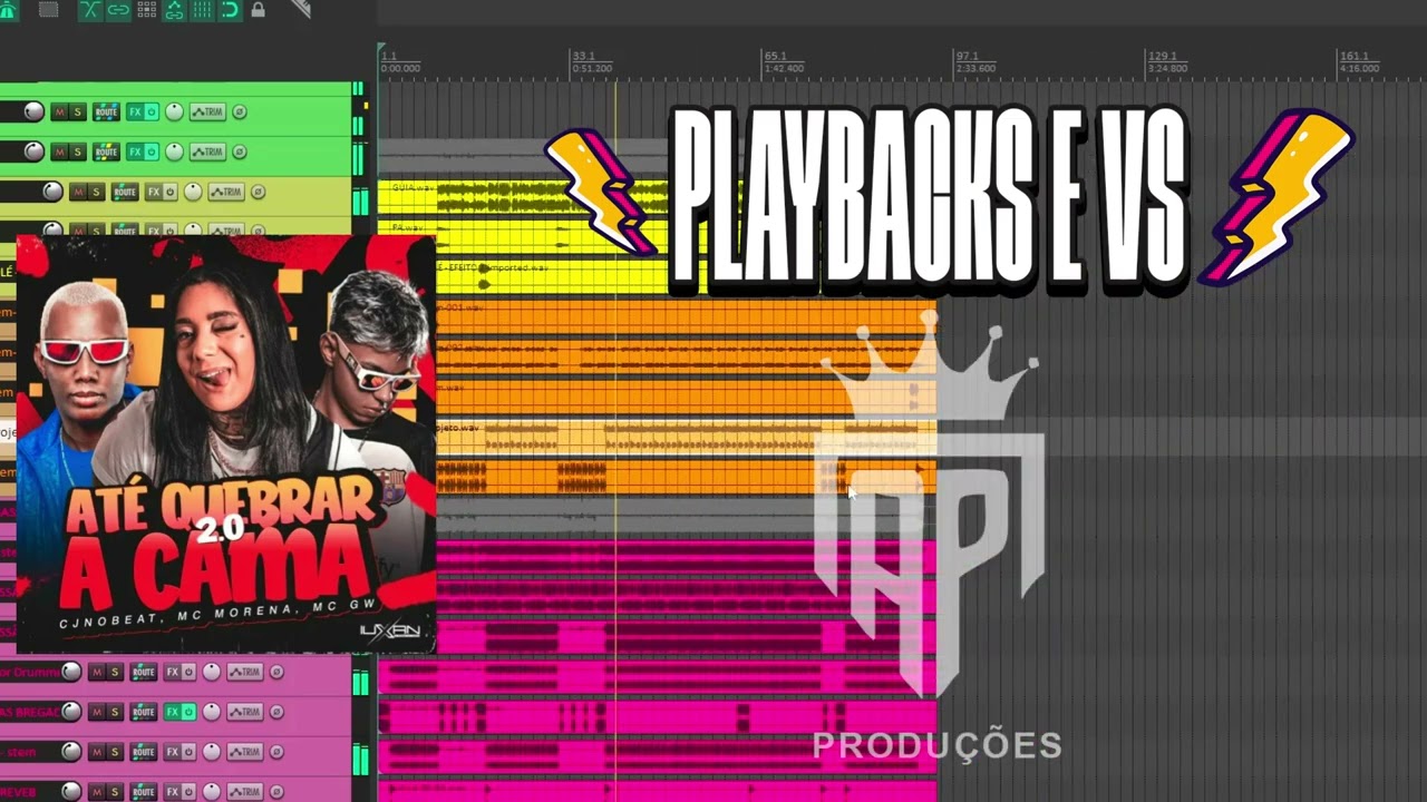 ATÉ QUEBRAR A CAMA 2.0 (PLAYBACK E VS BREGADEIRA) CJNOBEAT, MC MORENA, MC GW