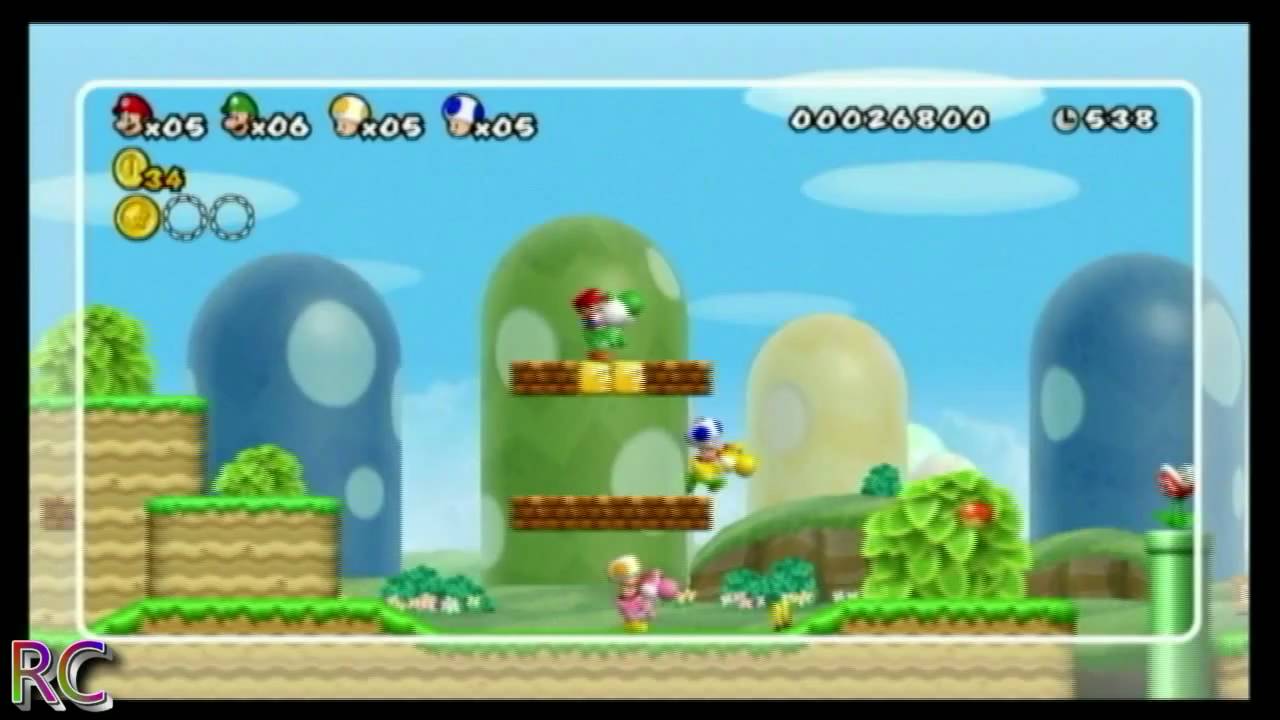 New Super Mario Bros. Wii [NSMB] World 1-3 Super Skills