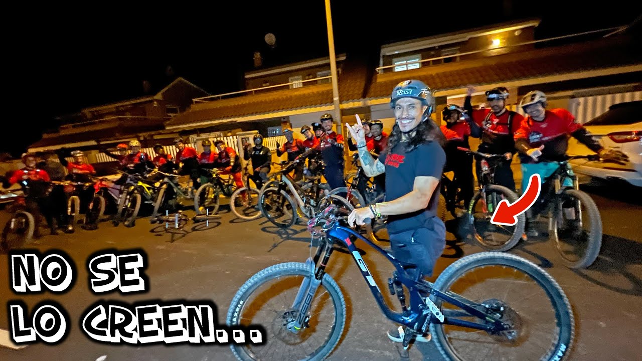 La REACCIÓN de los riders al DESCUBRIR que JULIAN ha BAJADO con ellos con UNA SOLA PIERNA