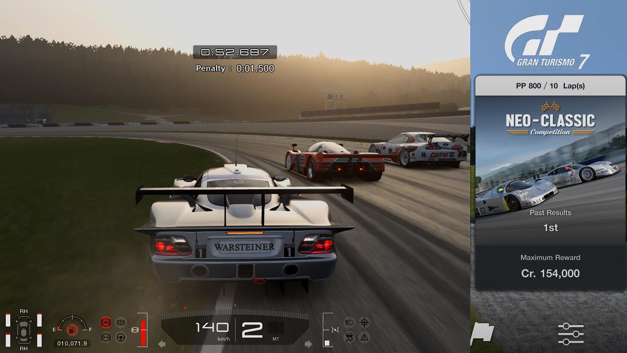 Gran Turismo 7 | Neo-Classic Competition Red Bull Ring 10 Lap - Difficult Hard CLK-LM 98' PP798