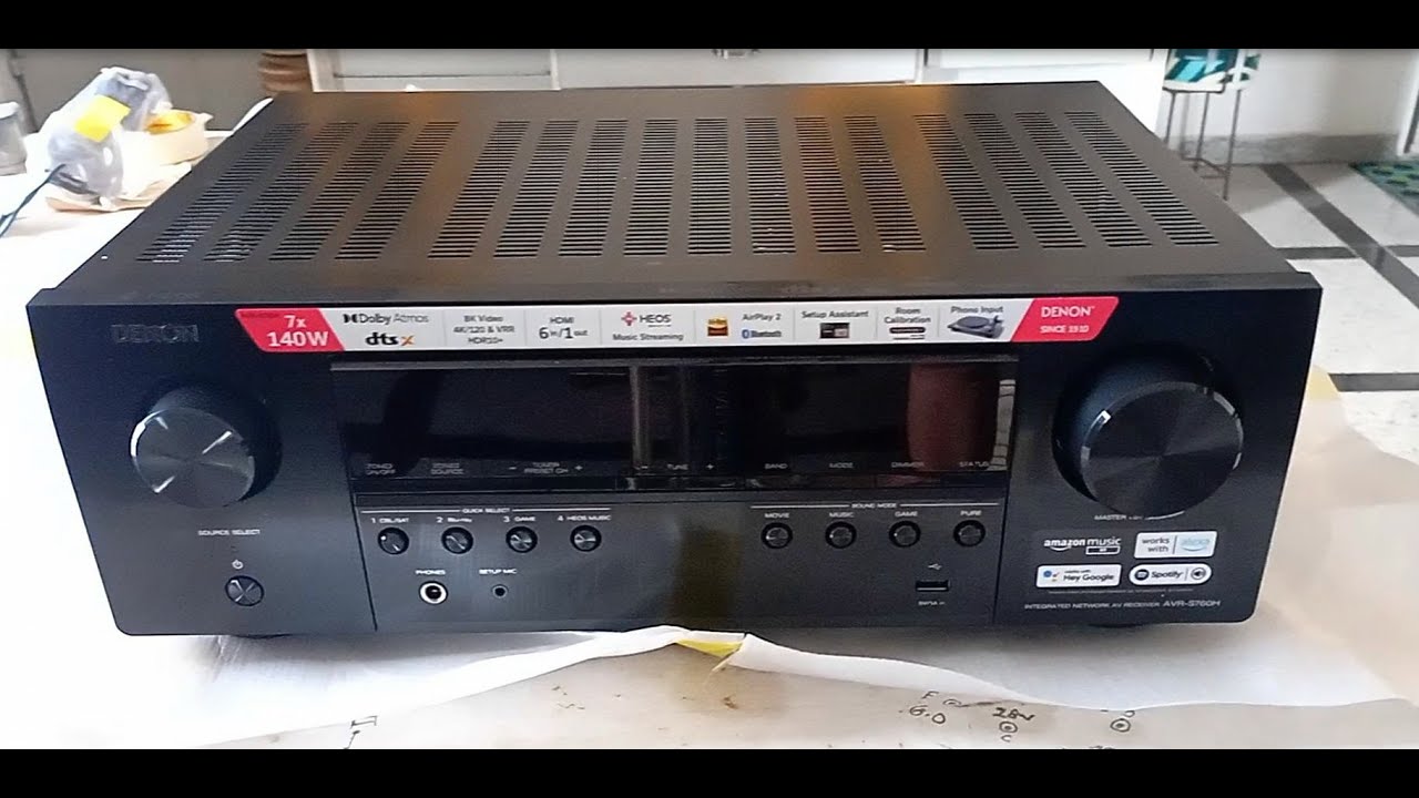 DENON AVR -760H 7.2 CH 75W /CH UN BOXING AND INSIDE LOOK HINDI MEY