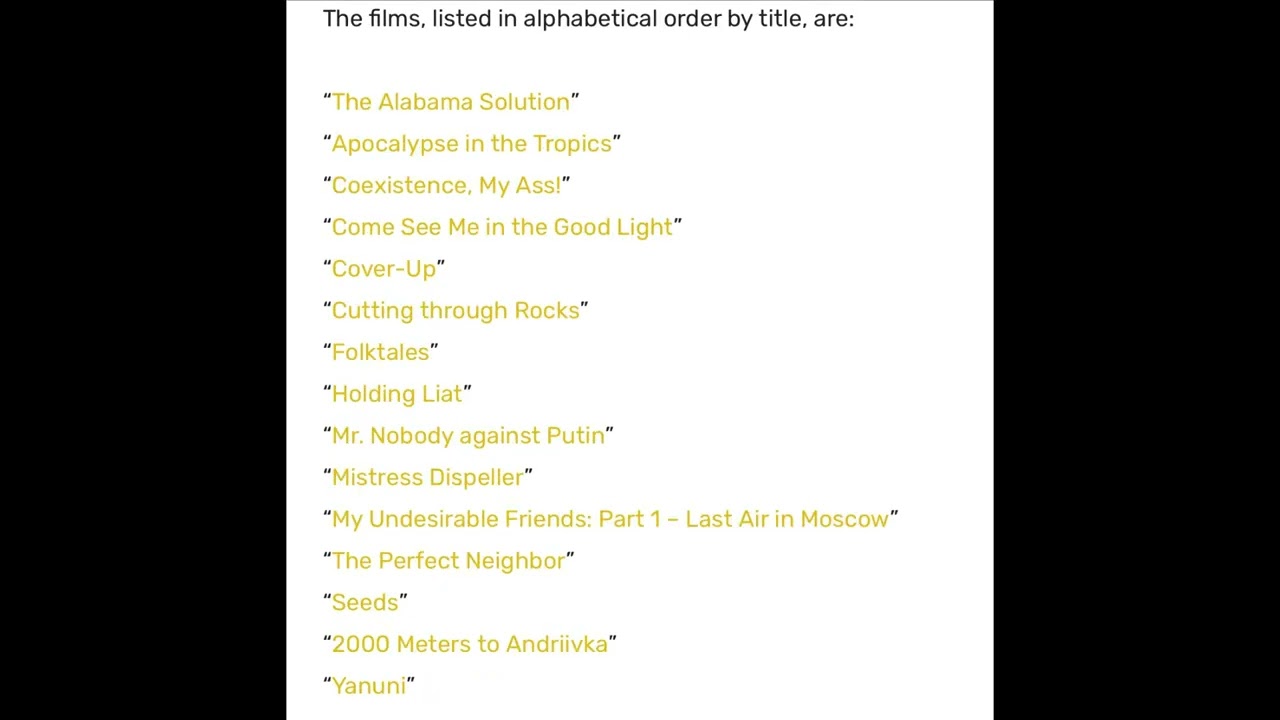 2025 Oscar Shortlist Reaction!