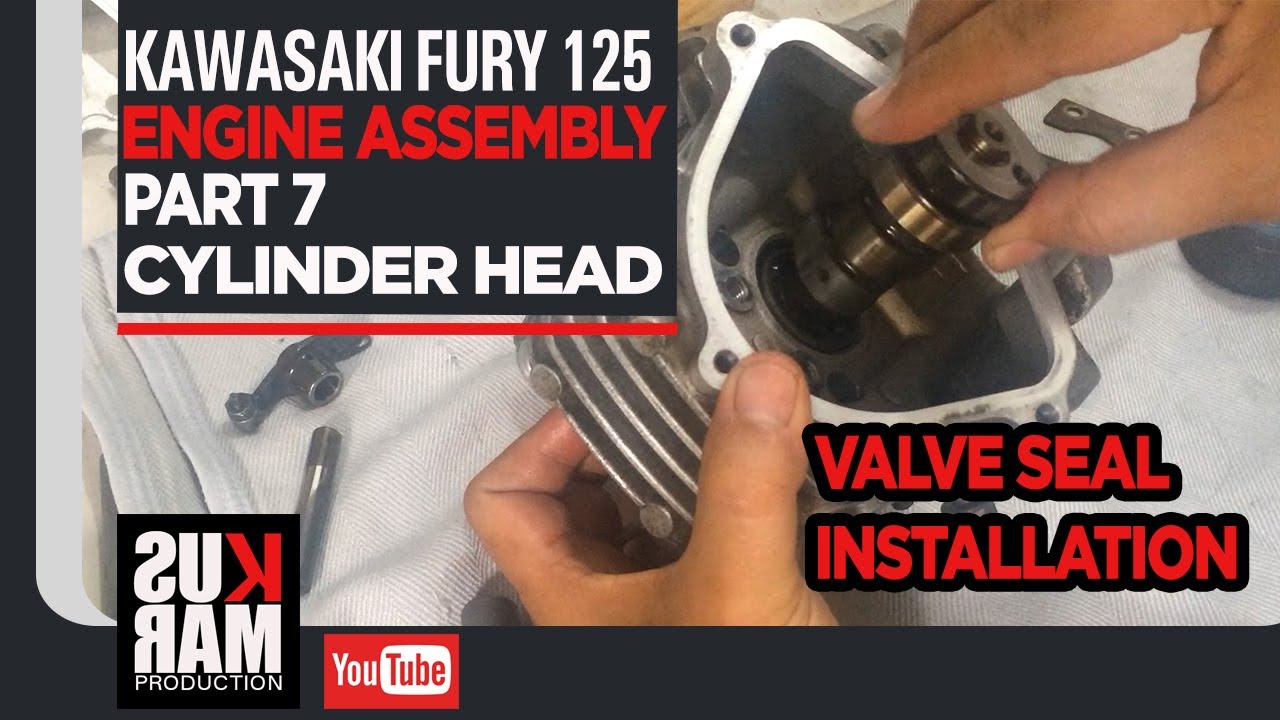 Kawasaki Fury Engine Assembly Part 7 (Cylinder Head)