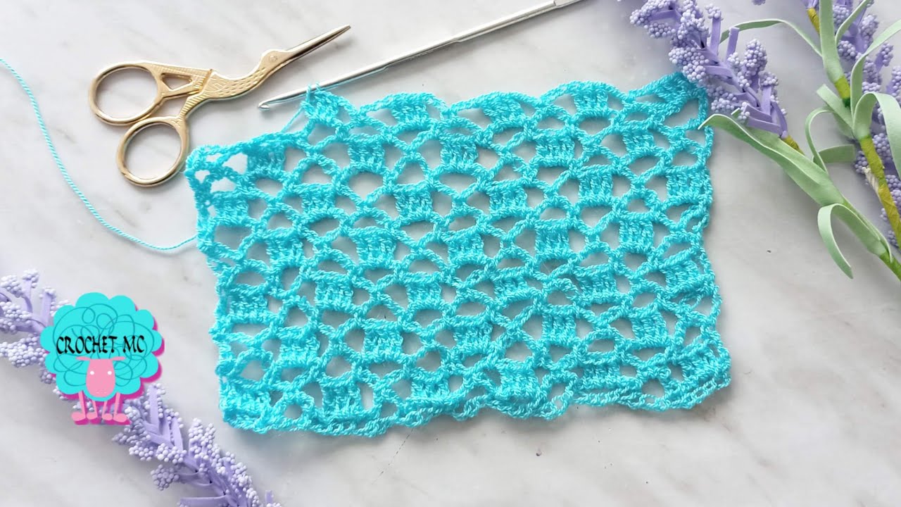 Punto calado a crochet para blusas, chales, salidas de baño, prendas de verano