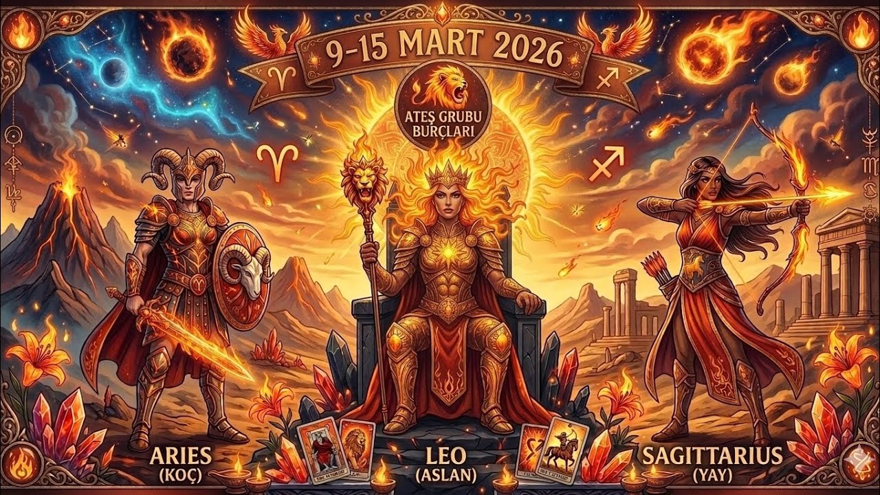 Ateş Elementi İçin Dönüşüm Vakti(Koç, Aslan, Yay): 9-15 Mart haftası burçlara göre tarot enerjisi 🔥🌸