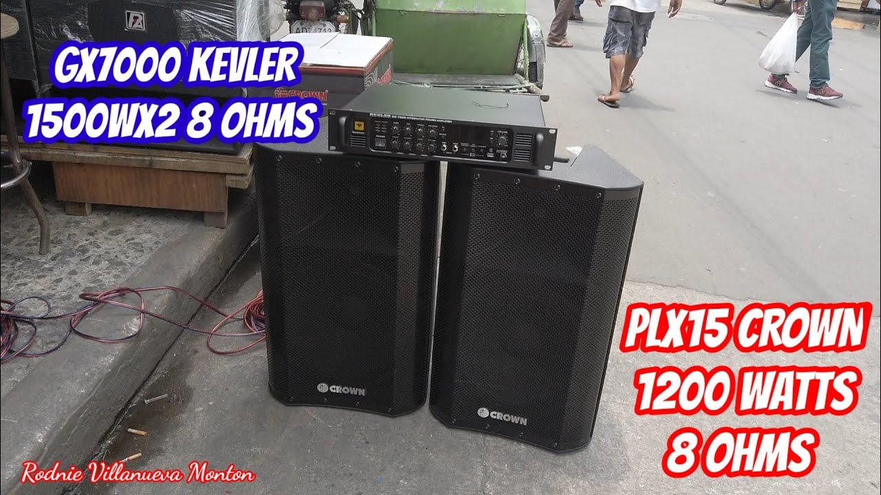 GX7000 KEVLER INTEGRATED POWER AMPLIFIER 1500WX2 8 OHMS/PLX15 CROWN 1200W@electrosoundsanddiy