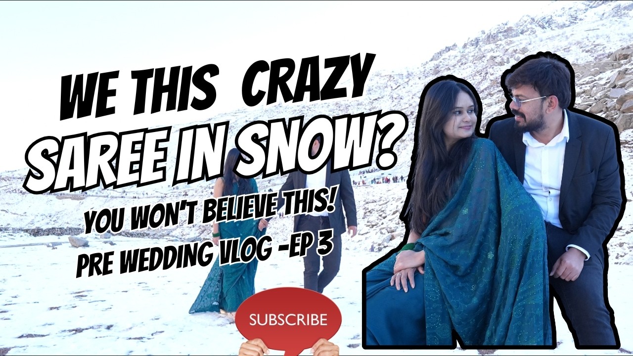 Saree in Snow?! 😂❤️