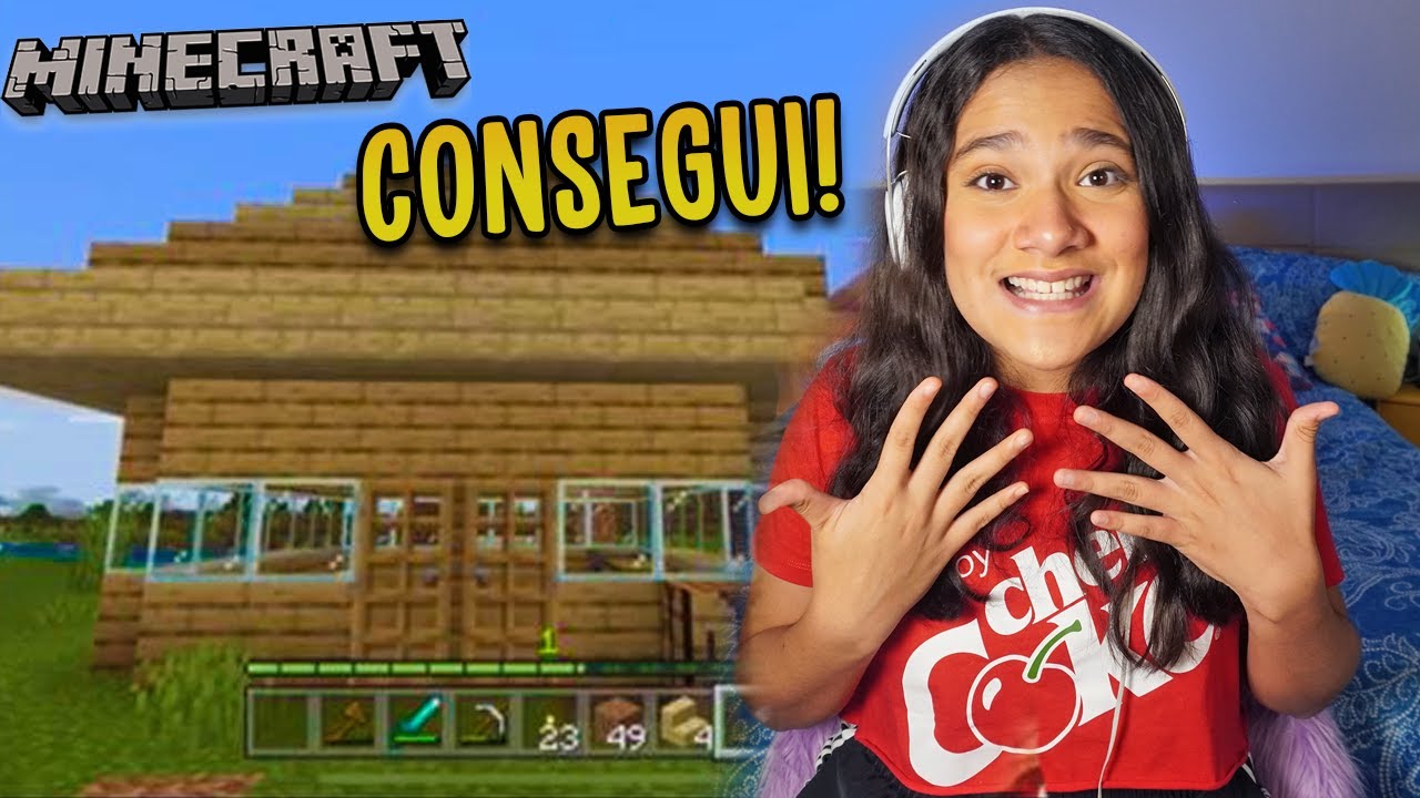 FIZ A MINHA PRIMEIRA CASA NO MINECRAFT #4 - JULIANA BALTAR