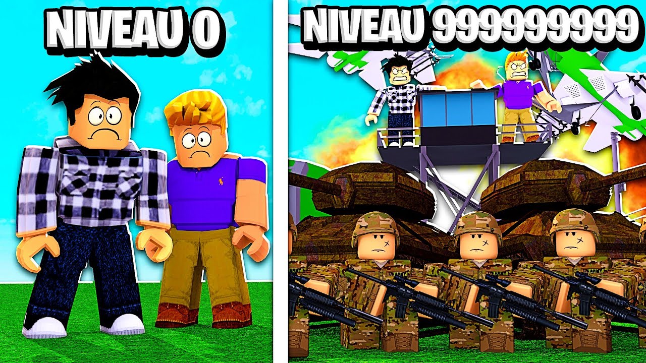 NOTRE BASE MILITAIRE NIVEAU 999,999,999 DANS ROBLOX !