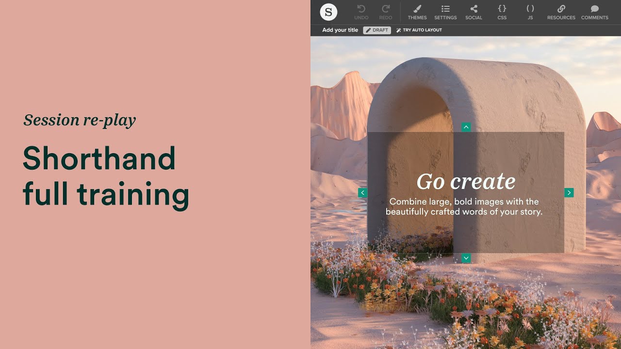 Shorthand full training: learn digital storytelling in one session (March 2025)