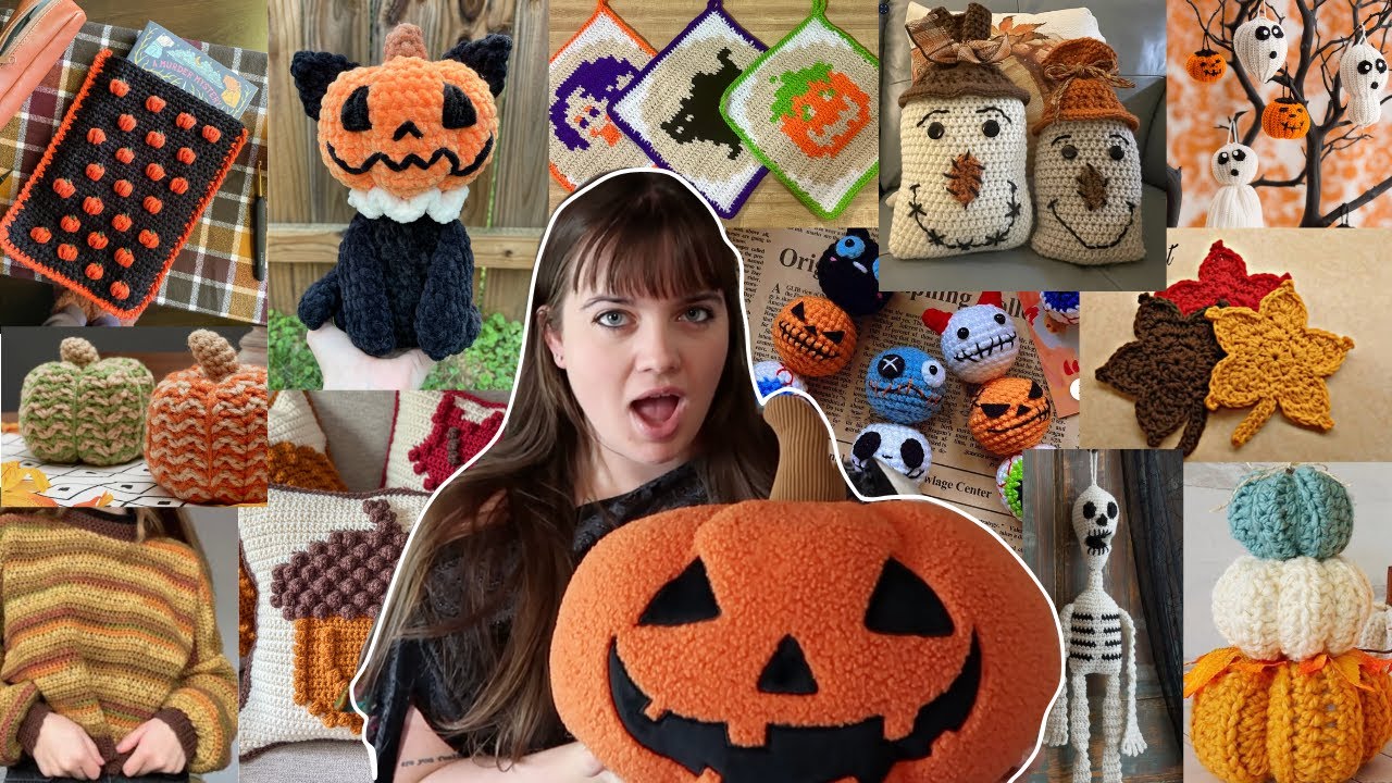 50+ FALL AND HALLOWEEN crochet ideas (with patterns)