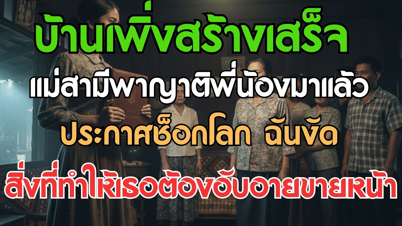 บ้านเพิ่งสร้างเสร็จ แม่สามีพาทายาทมาแล้วประกาศเรื่องช็อก ฉันหยิบสิ่งหนึ่งออกมาทำเอาเขาหน้าถอดสี