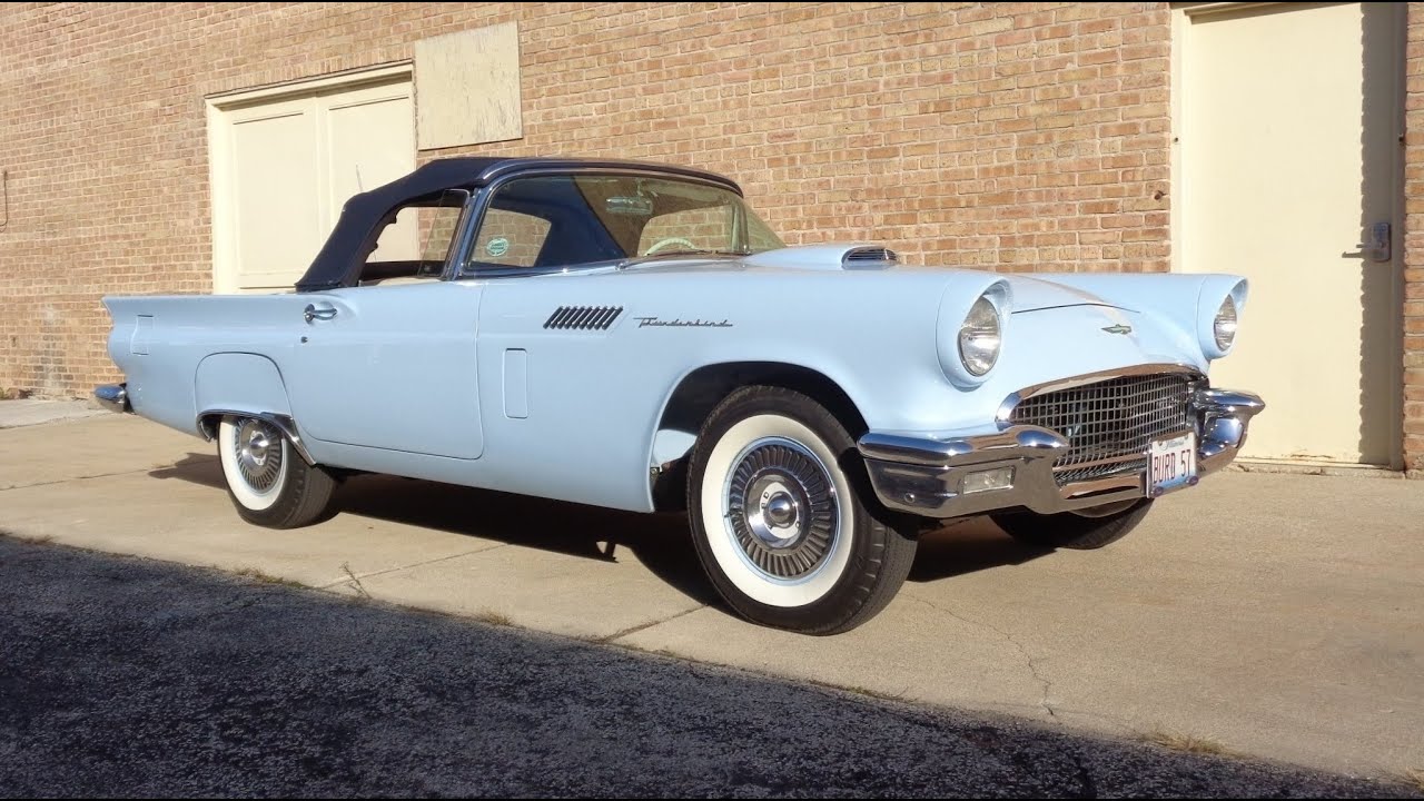 Baby Blue Bird! 1957 Ford Thunderbird T Bird in Starmist Blue & Ride My Car Story with Lou Costabile