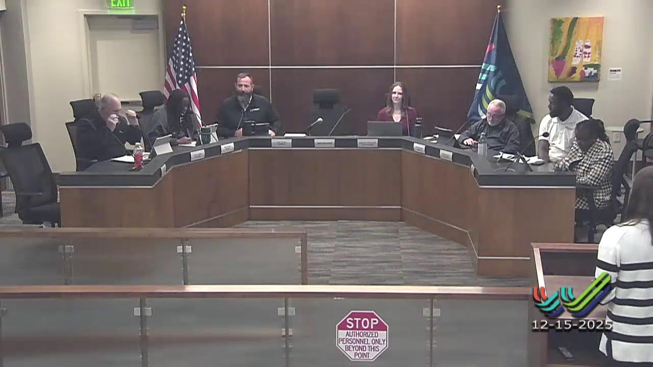 City of Waterloo Council Work Session - Monday, December 15, 2025