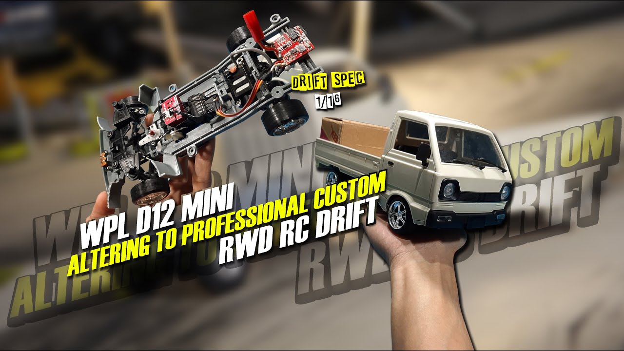 WPL D12 MINI 1/16 [ CUSTOM #RWD RC DRIFT ] ПЕРВЫЙ В МИРЕ [ ТЕСТ-ДРАЙВ ] HD60FPS