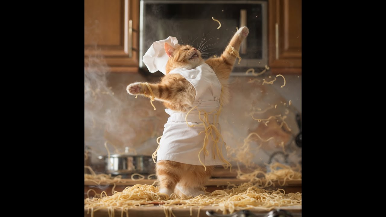 The cat waiter