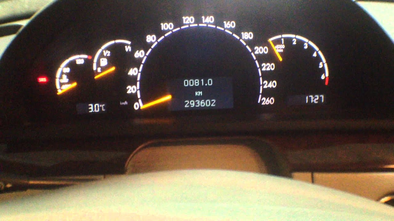 Mercedes-Benz S320 (W220) как снять щиток приборов