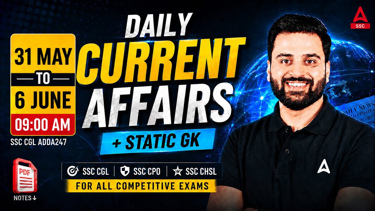 Current Affairs Weekly | June Current Affairs 2026 | SSC Current Affairs 2026 by Navdeep Sir