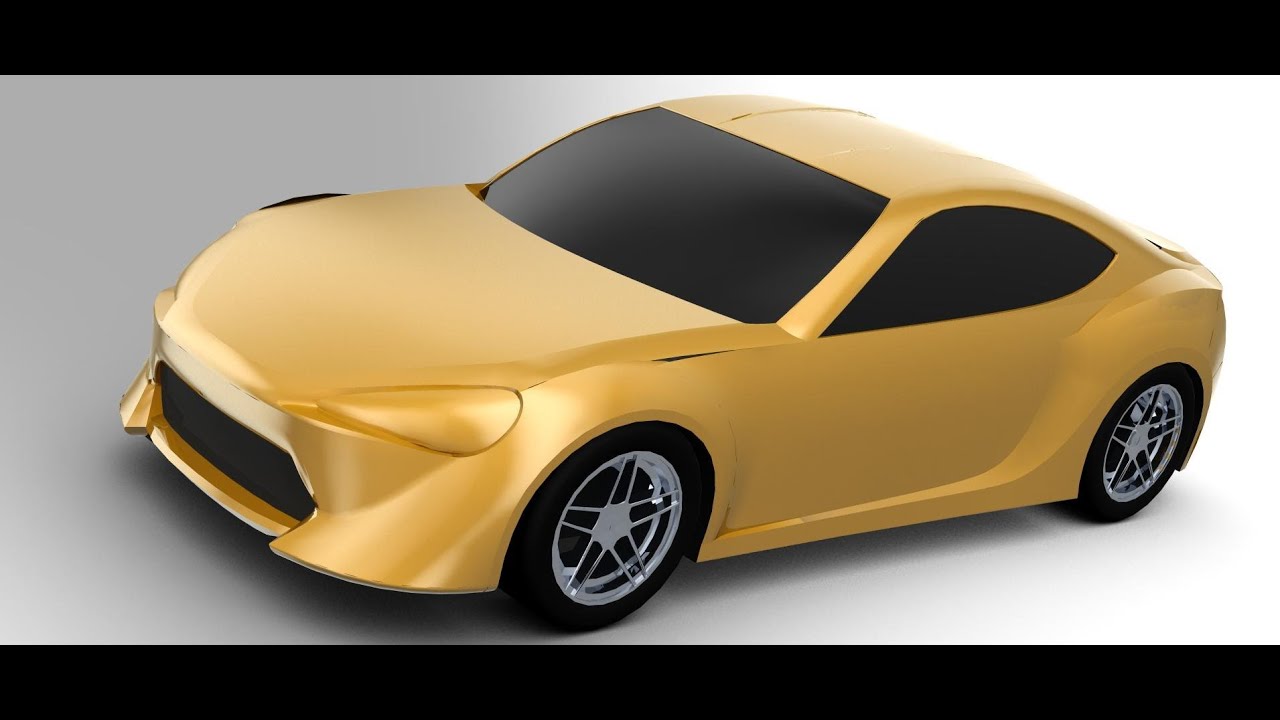 Creo Car Tutorial Toyota 86 - Part 4 Roof window blend and bonnet