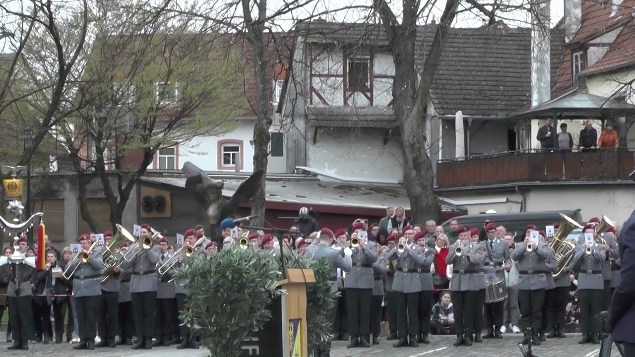 Teil 5/7  Musikstück " Ein Jäger aus Kurpfalz" Gelöbnis 23.03.23 Kandel