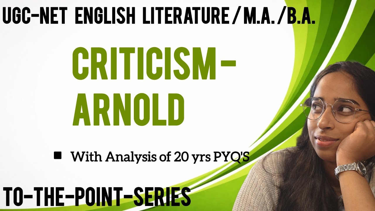 Arnold |Criticism | UGC NET #english #ugcnetenglish #englishliterature  @Bibliophilesneha ​