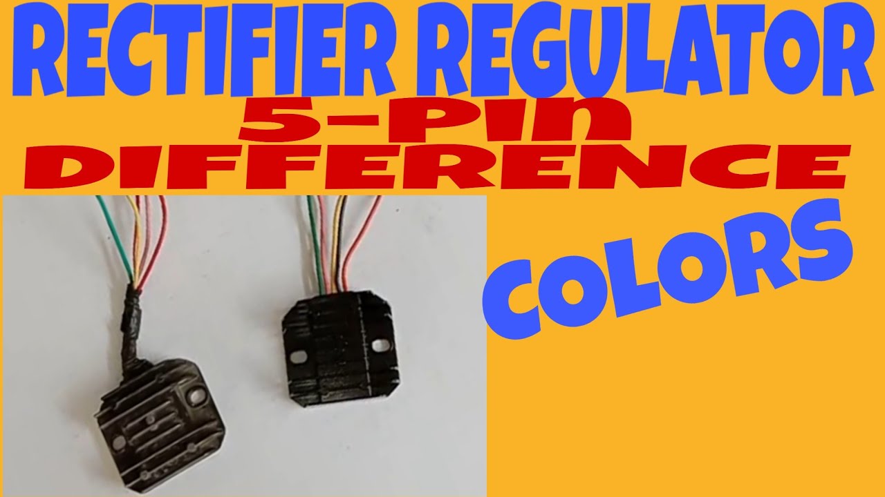 RECTIFIER REGULATOR 5-PIN/ DIFFERENCE COLORS