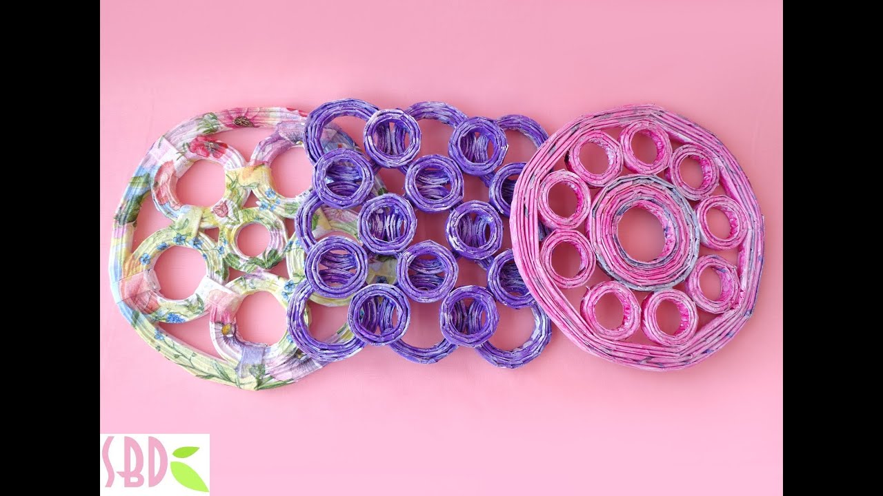 Sottopentola con carta riciclata - Trivets with recycled paper
