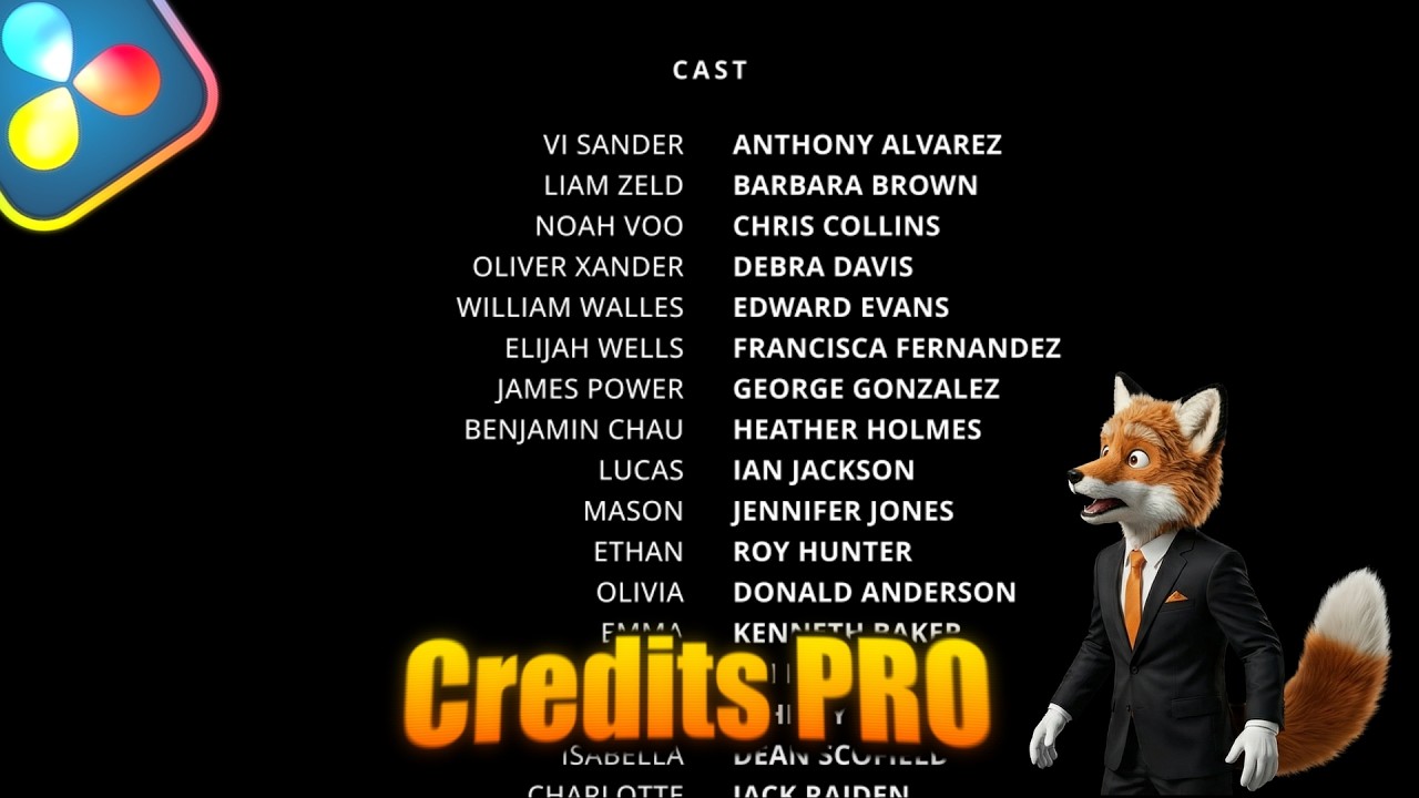 Ajouter des credits de fin |Davinci Resolve 20.3|