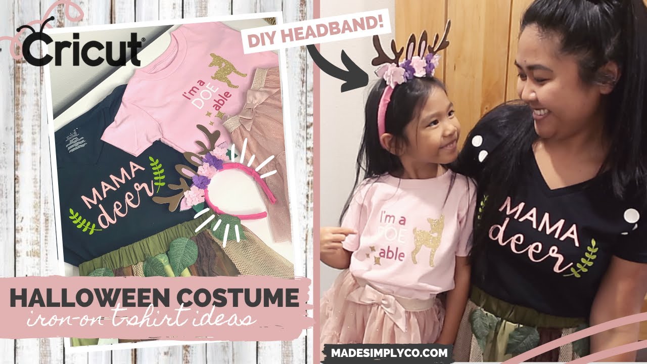 Easy Last-Minute Halloween Costume Ideas using Cricut Machine!