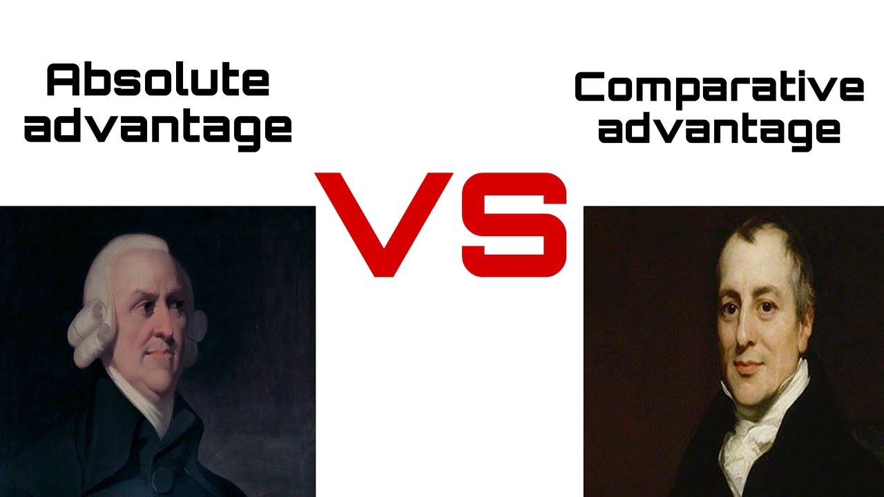 Absolute advantage and comparative advantage / الميزة المطلقة والميزة النسبية