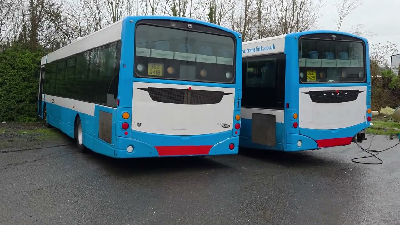 Ex Ulsterbus Scania Solar Rurals 418 & 429.
