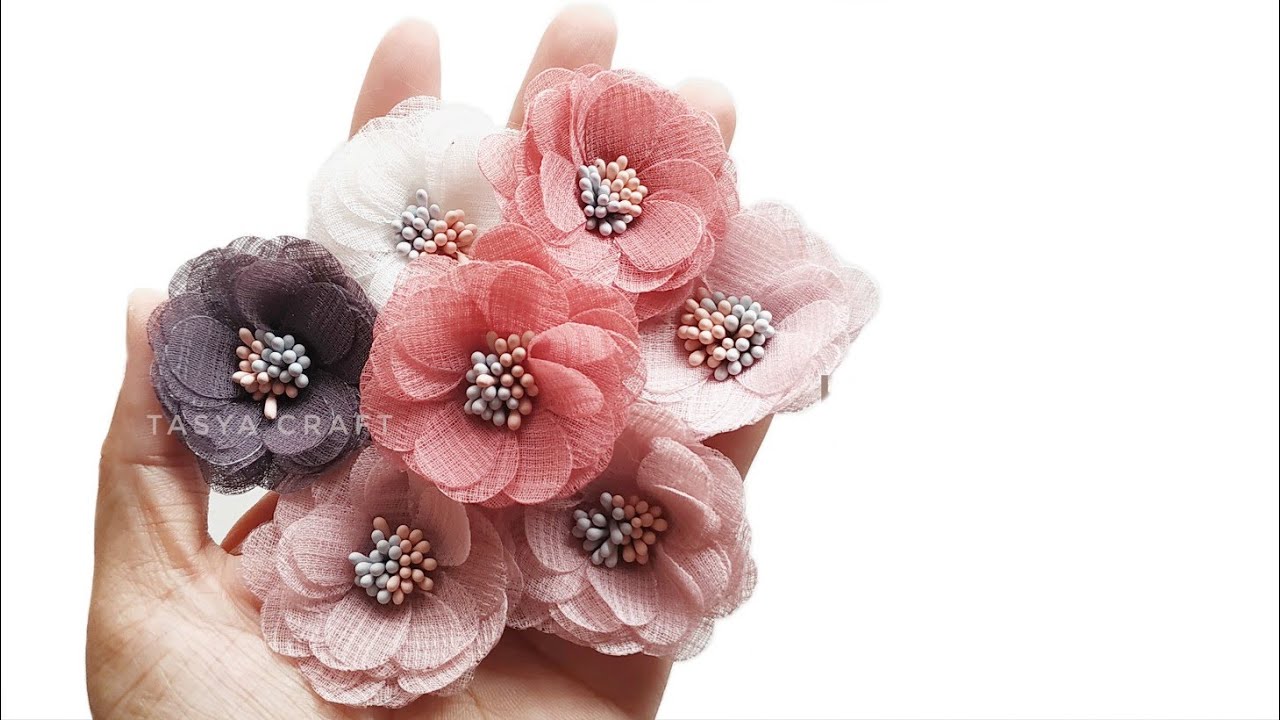 Fabric Flower Cornskin