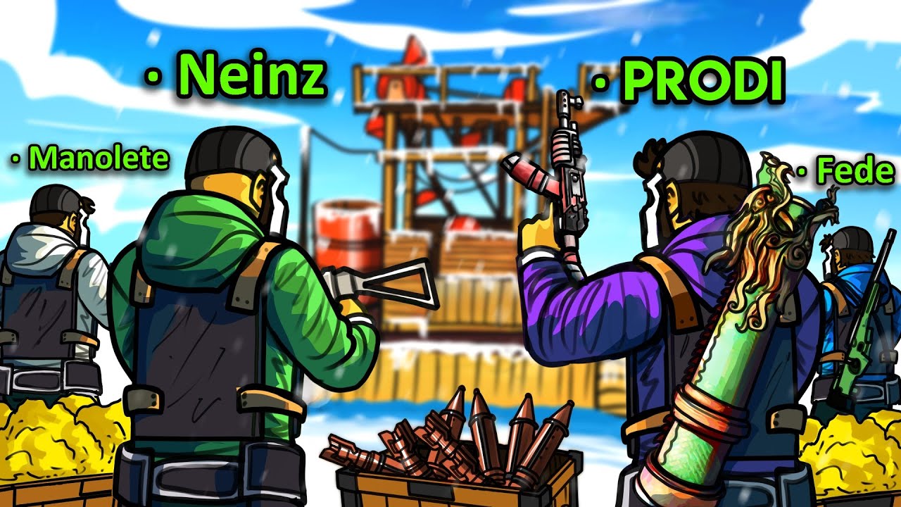 Junté al Mejor equipo para CONQUISTAR toda la Nieve en Rust...