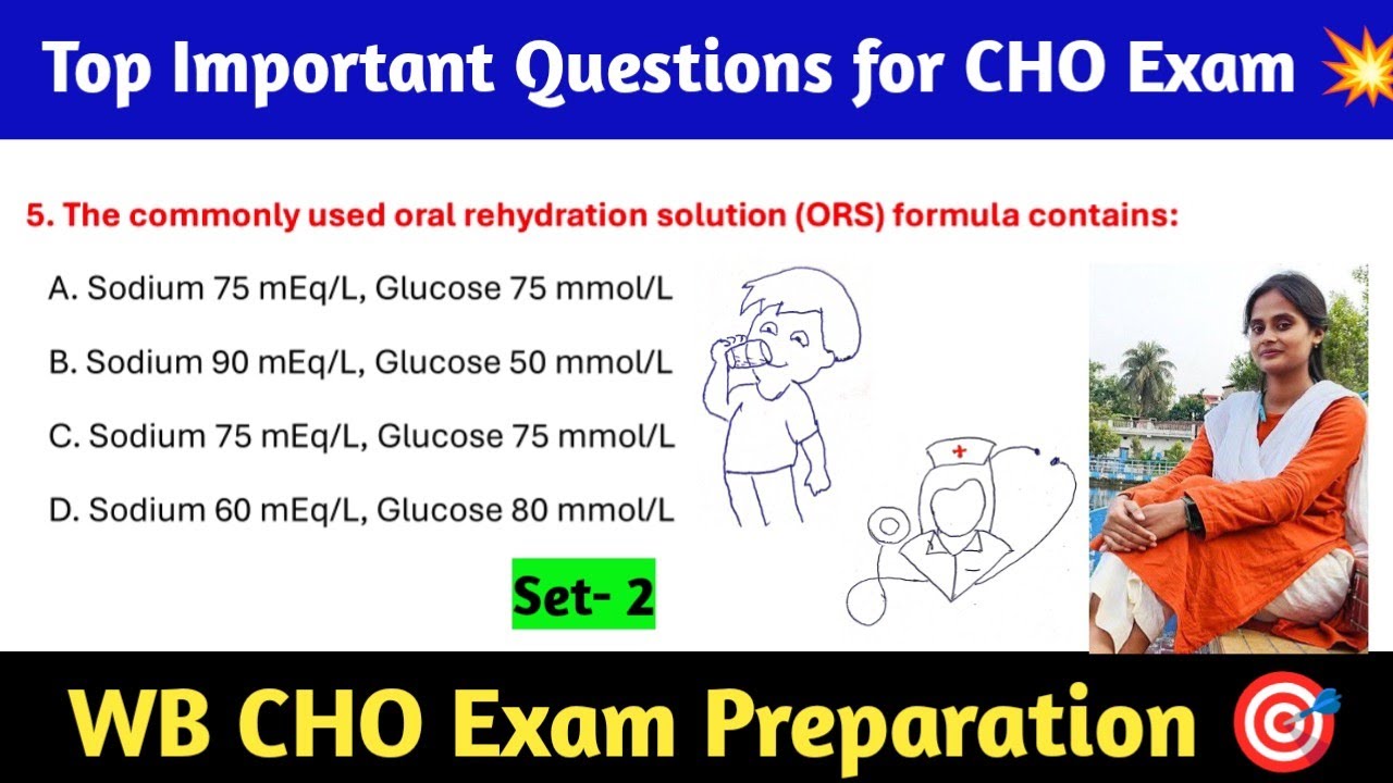 🎯 Top Important Questions For CHO Exam || WB CHO CHO Requirement 2025 Set-2 #cho #cbt
