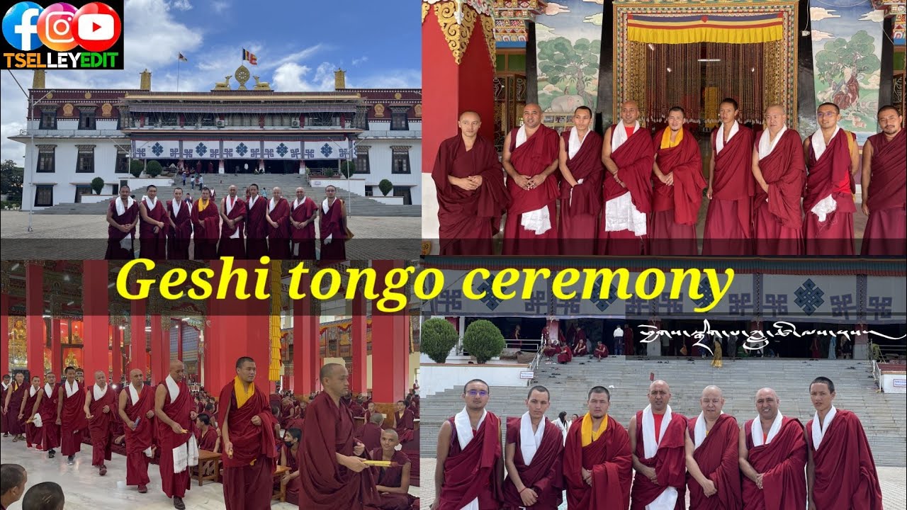 Geshi tongo ceremony in drepung loseling monastery monk best moments in life  #ladakhi #ladakhivlog