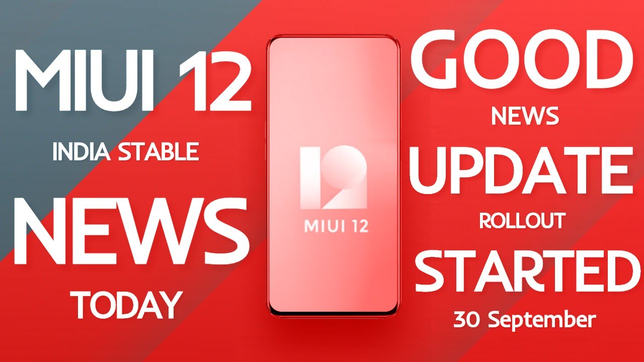 MIUI 12 STABLE UPDATE NEWS 30 SEPTEMBER 2020 | StayGyan