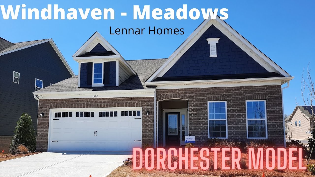 😍Love me a ranch plan! Meadows at Windhaven by Lennar. Dorchester model.
