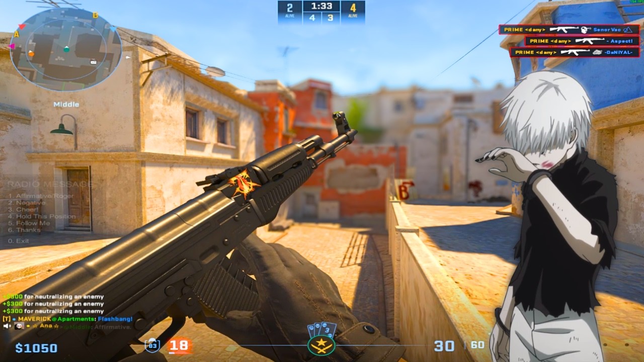 Faceit lvl 8 Highlights | 180hz | 1280x960