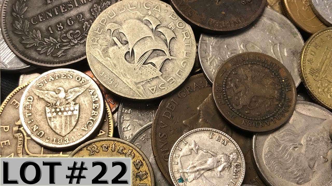 GORGEOUS SILVER & COPPER World Coins Found Foreign Coin Bag Searching - Lot #22