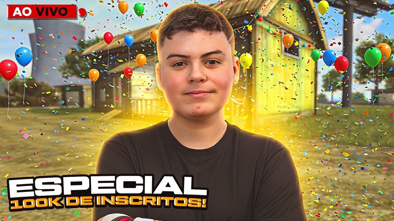 🔴 LIVE! - IMPRESSIONANDO ALEATORIOS! - 100K DE INSCRITOS HOJE? - PHZIN7 LIVE ON FREE FIRE 🔴