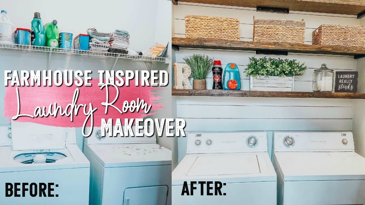 ✨NEW LAUNDRY ROOM MAKEOVER on a Budget | Before + After | Organization