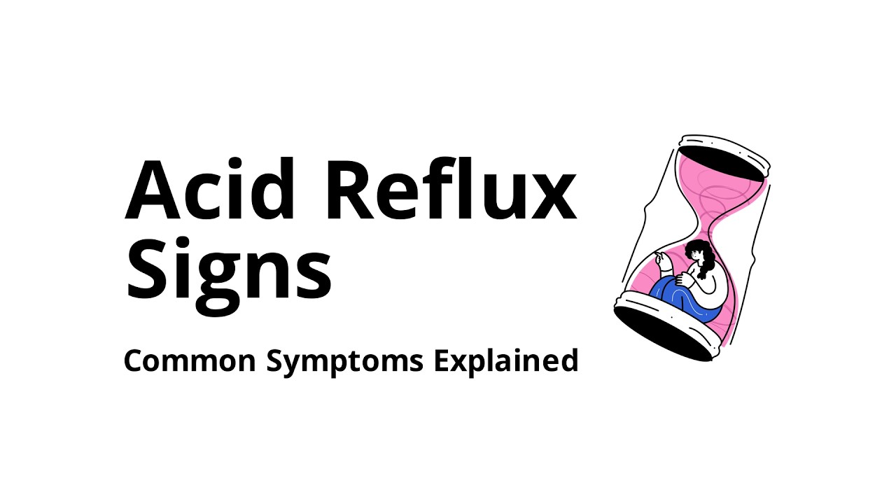 What are the most common symptoms of acid reflux?