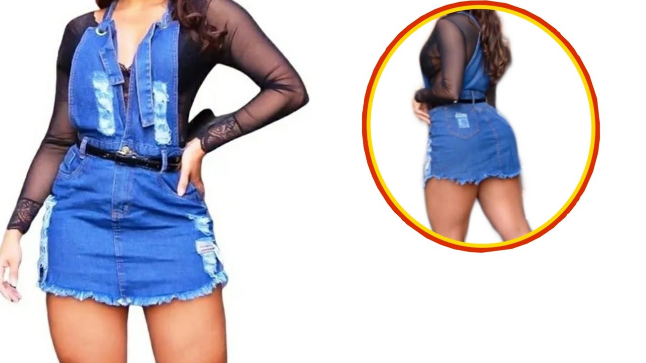 COMO TRANSFORMA CALÇA JEANS EM UMA JARDINEIRA SAIA || ficou lindíssima 💜