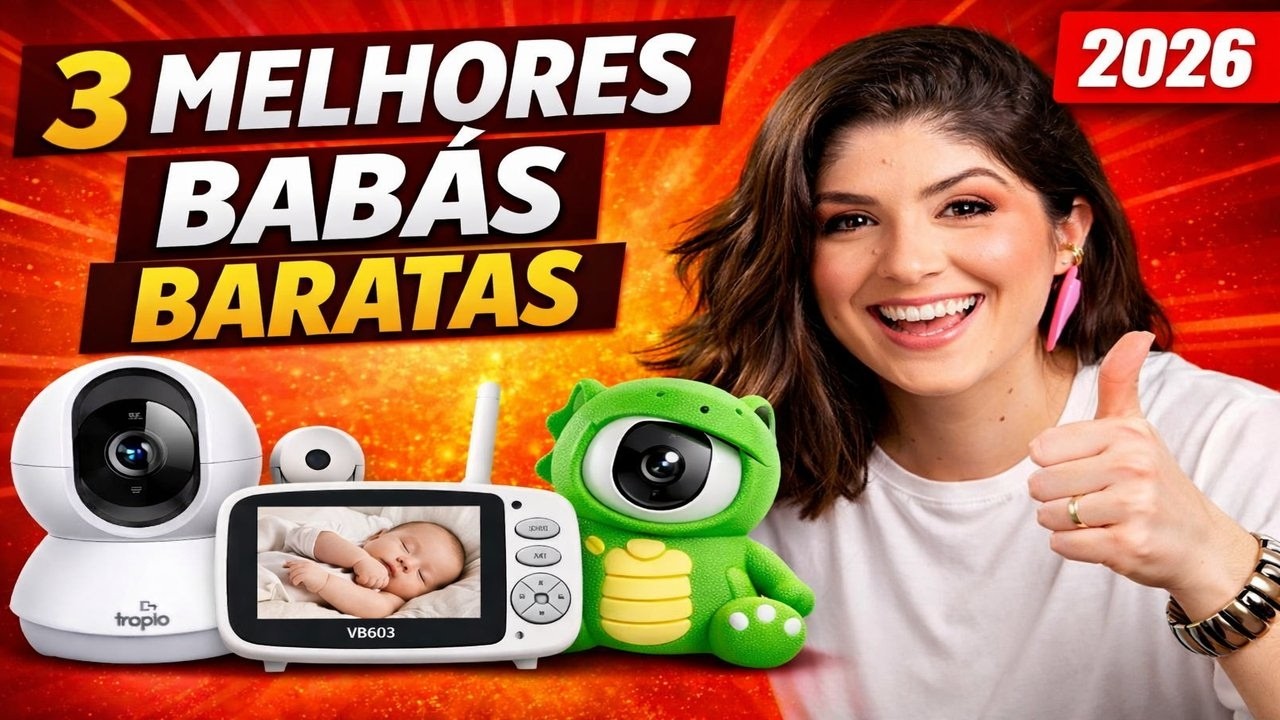 3 BABÁS ELETRÔNICAS MAIS BARATAS E COMPLETAS de 2026!! Tapo C210, VB603 e VELDS