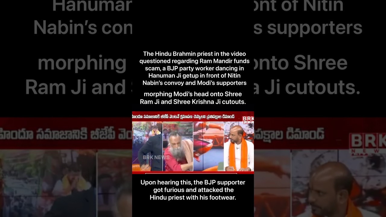 BJP supporter hits Priest with his chappal