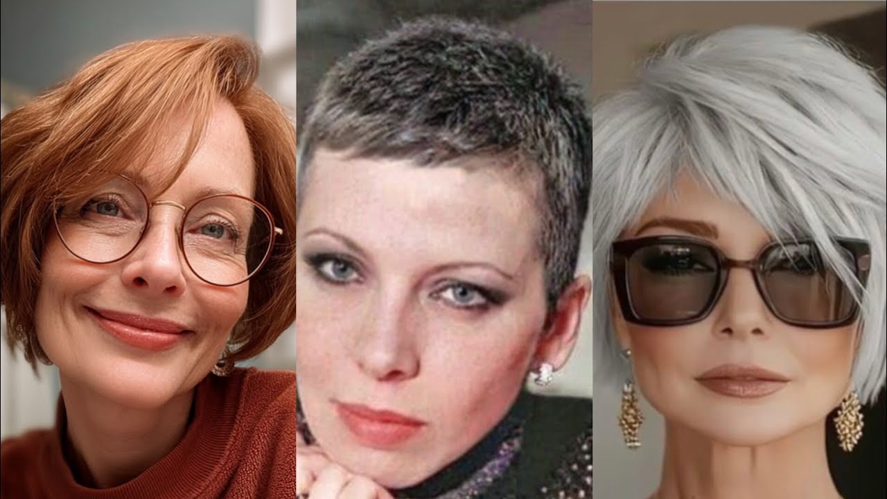 Short hairstyle for women over 60 / trending 2026