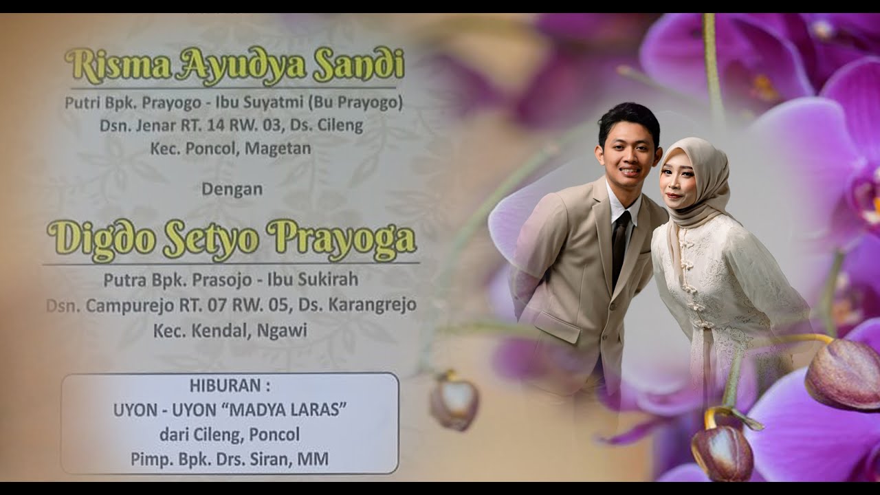 LIVE PARNOPRAS / WEDIING RISMA &  DIGDO//MADYO-LARAS//JENAR-PONCOL