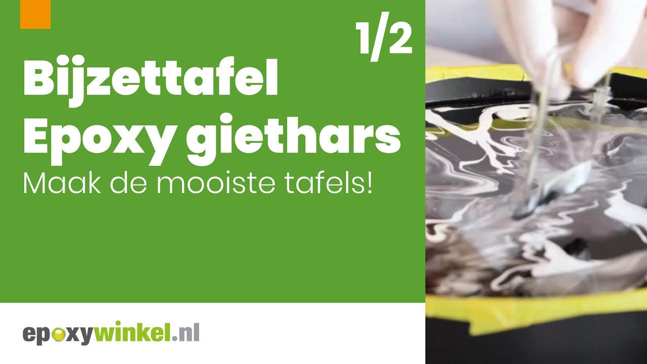 Epoxy Giethars | Bijzettafel | Epoxywinkel.nl