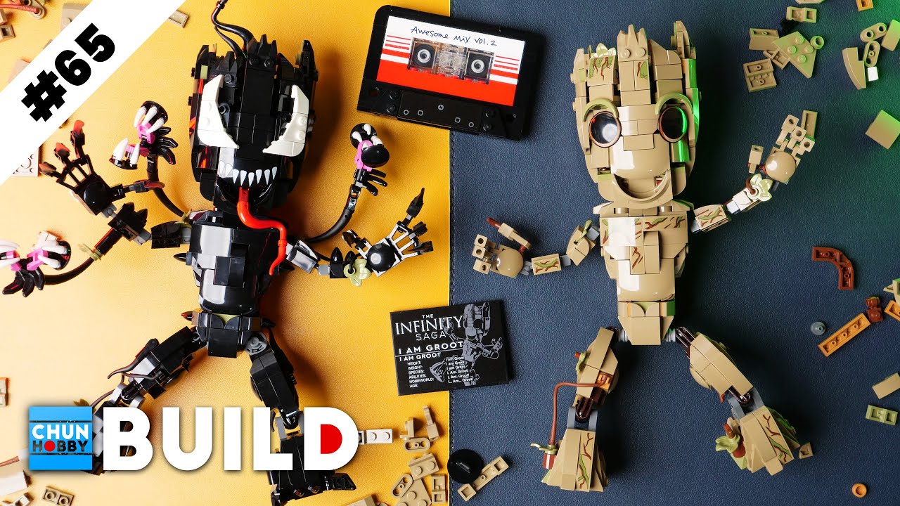 LEGO Speed Build! Venomized Groot vs I am Groot  | LEGO Marvel 2023 | Beat Build