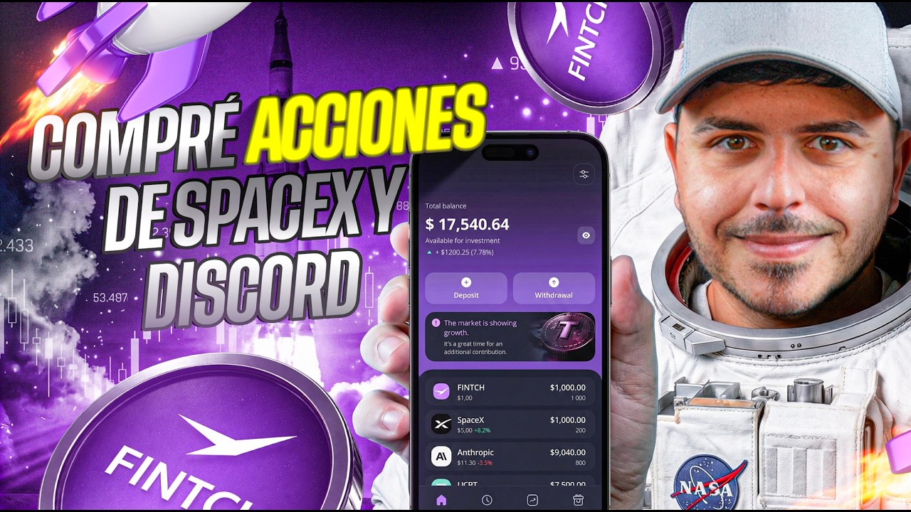 He INVERTIDO en SpaceX y Discord con ESTA NUEVA APP 💎 FINTCH 🚀
